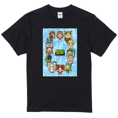 とりあえず出しとこTシャツ黒（Lサイズ）・全員集合B